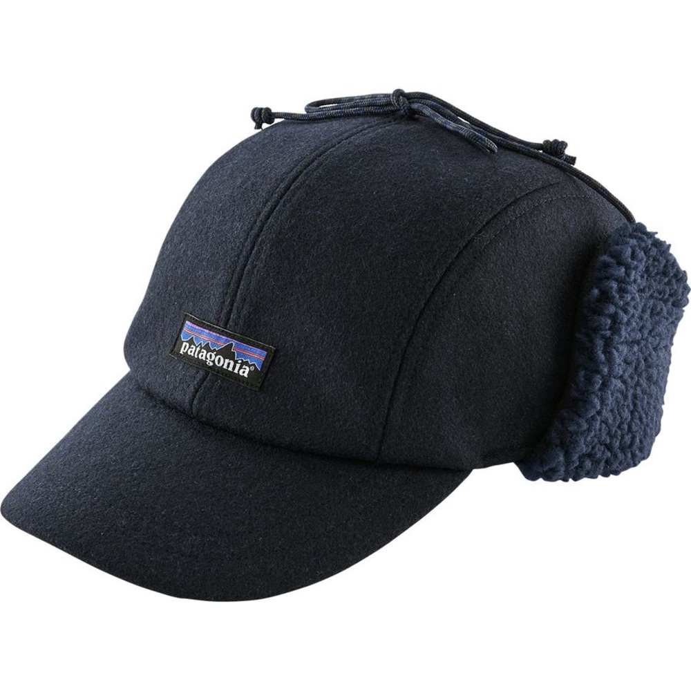 Patagonia navy fleece duck bill hat